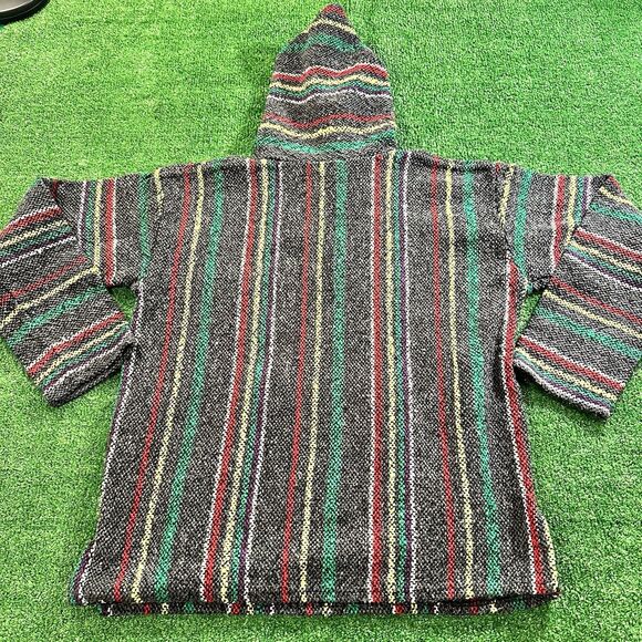 Frank’s Textiles Baja Unisex Made In Mexico Hoodie Pullover Multicolored Large - Picture 13 of 15